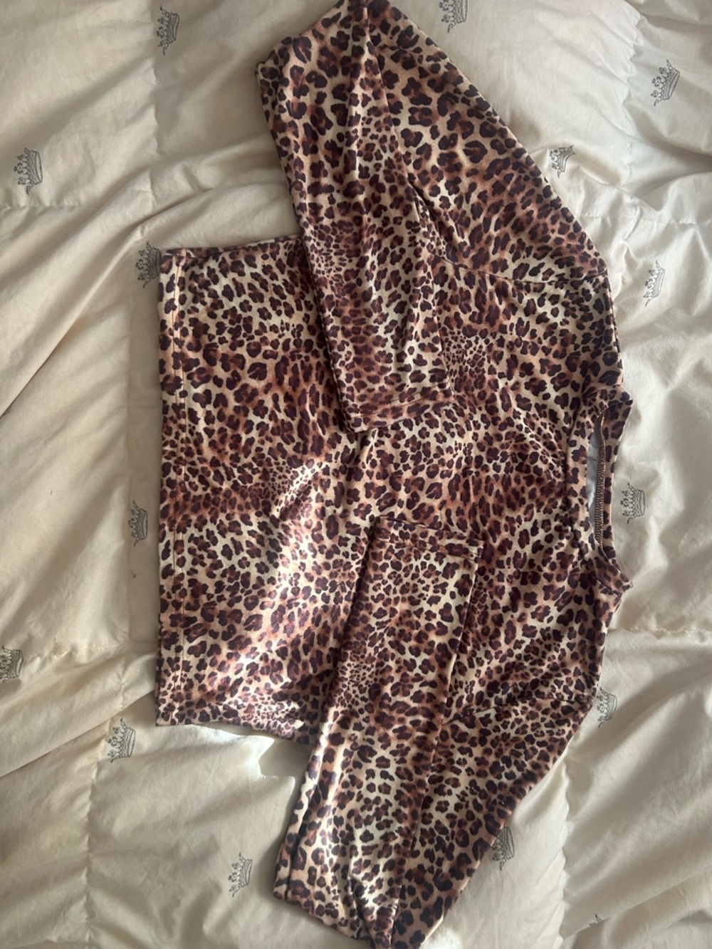 Leopard Print Long Sleeve Top